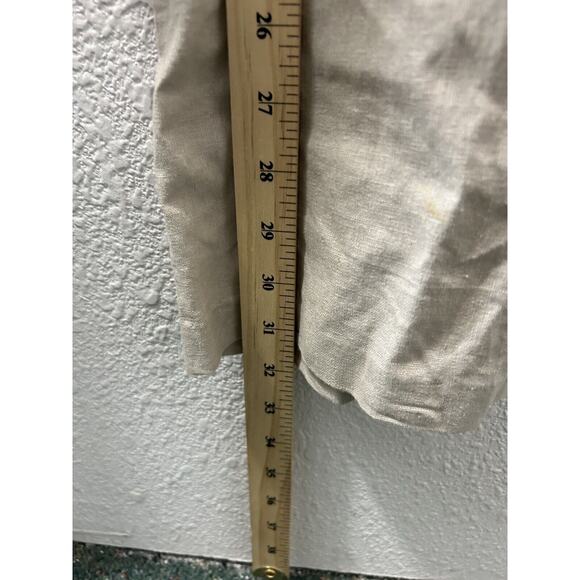 Rainbow Womens Linen Blend Jumpsuit Size‎ Large Beige Sleeveless Pockets NWT - Picture 6 of 9